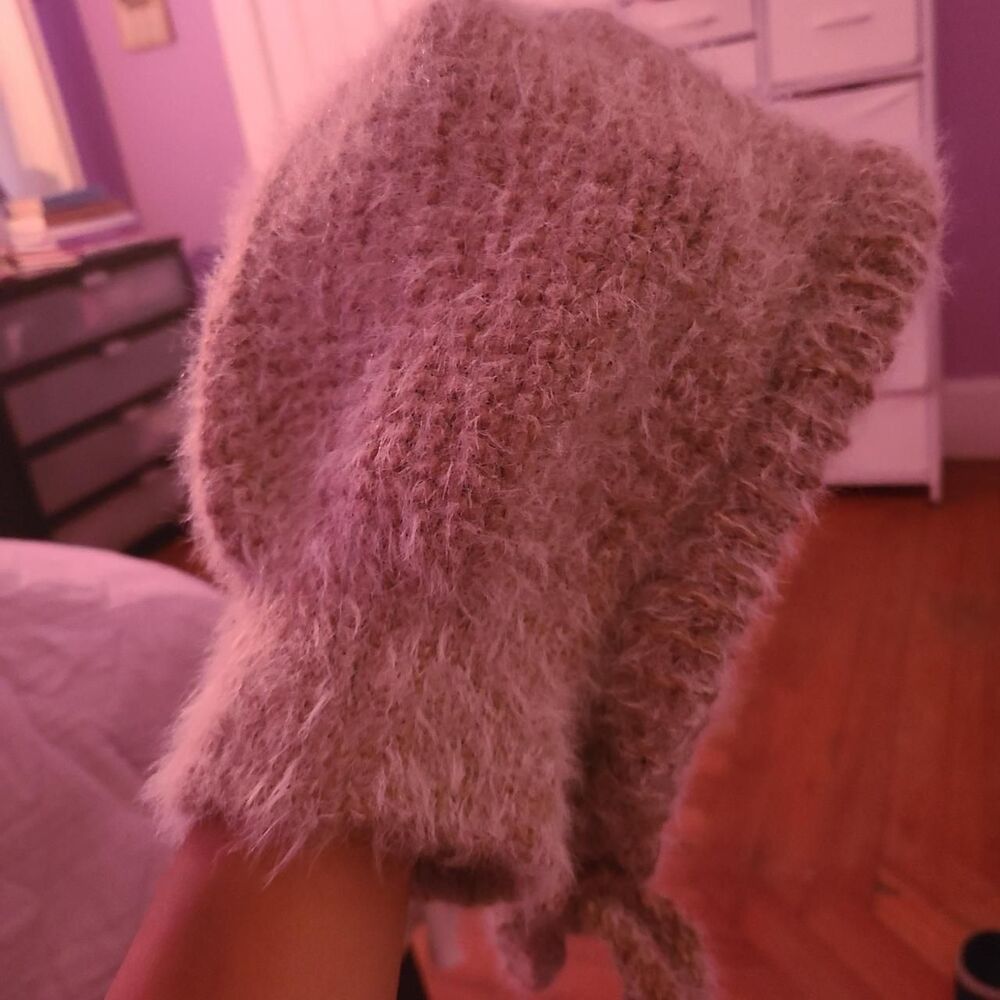 Unbranded Women's Brown and Tan Hat